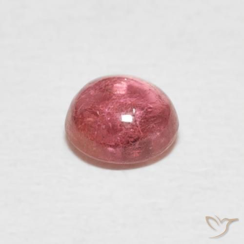 Tormalina Punch di frutta rosso naturale da 0.59 ct, Rotondo, Trasparente