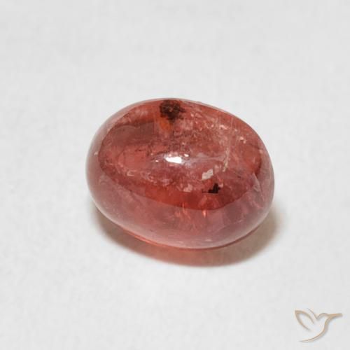 Tormalina Rosso medio naturale da 1.36 ct, Ovale, Trasparente
