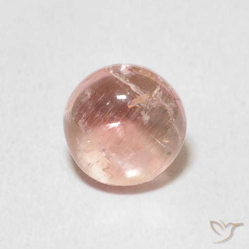 1.05ct Naturale rosa fenicottero Tormalina, Rotondo, Trasparente