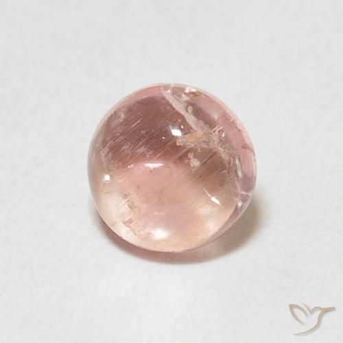Tormalina rosa fenicottero naturale da 1.05 ct, Rotondo, Trasparente