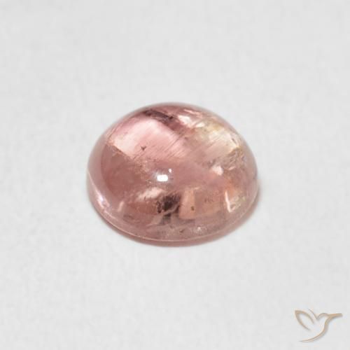 Tormalina rosa fenicottero naturale da 1.05 ct, Rotondo, Trasparente