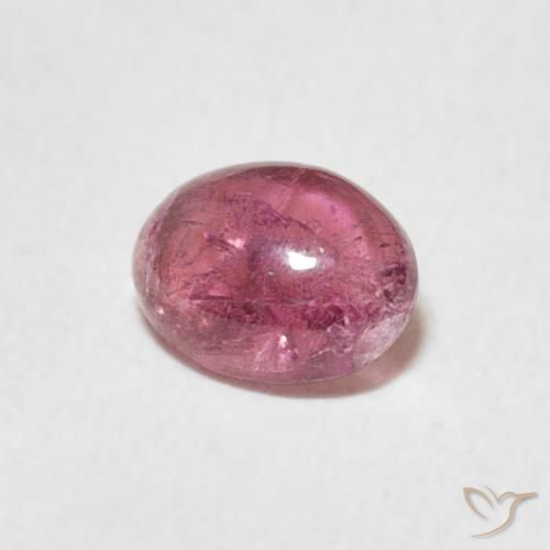 Tormalina Rosa chiaro naturale da 0.65 ct, Ovale, Trasparente