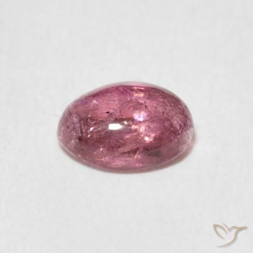 Tormalina Rosa chiaro naturale da 0.65 ct, Ovale, Trasparente