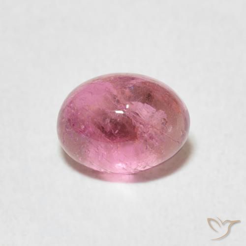 0.81ct Naturale Rosa hot Tormalina, Ovale, Trasparente