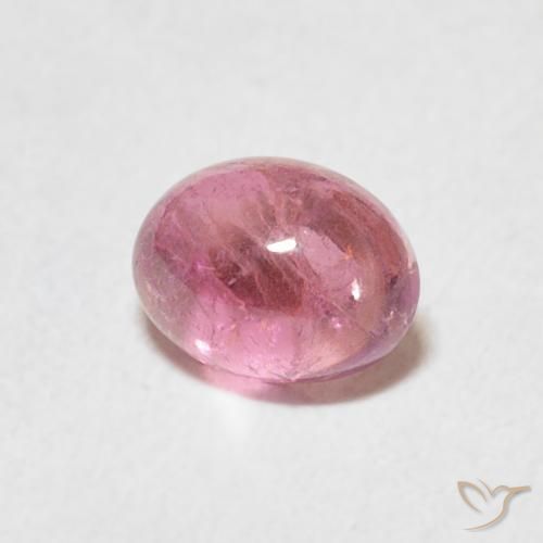 Tormalina Rosa hot naturale da 0.81 ct, Ovale, Trasparente