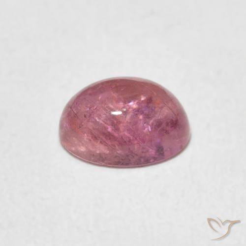Tormalina Rosa hot naturale da 0.81 ct, Ovale, Trasparente