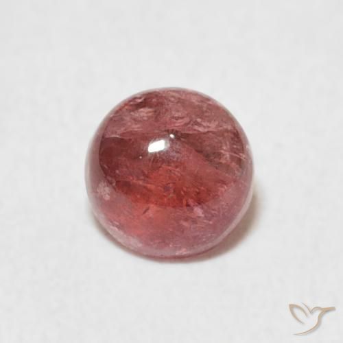 0.60ct Naturale Rosa scuro Tormalina, Rotondo, Trasparente