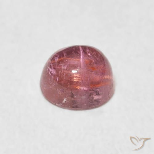 Tormalina Rosa chiaro naturale da 0.56 ct, Rotondo, Trasparente