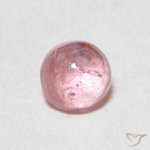 0.61ct Naturale Rosa medio Tormalina, Rotondo, Trasparente
