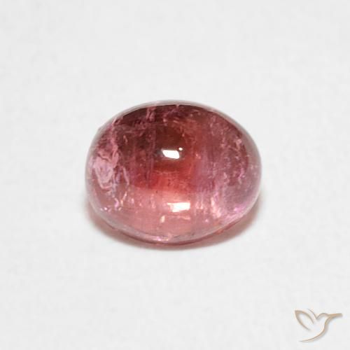 0.73ct Naturale Punch di frutta rosso Tormalina, Ovale, Trasparente
