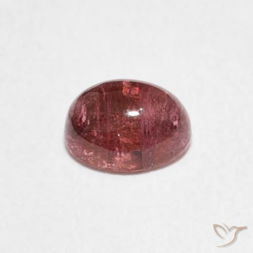 Tormalina Punch di frutta rosso naturale da 0.73 ct, Ovale, Trasparente