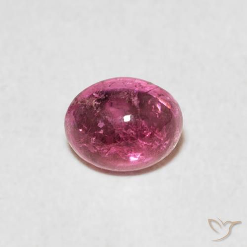0.78ct Naturale Rosa arancio Tormalina, Ovale, Trasparente