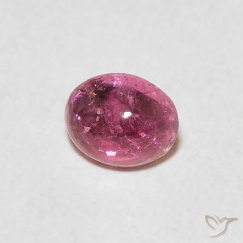 Tormalina Rosa arancio naturale da 0.78 ct, Ovale, Trasparente