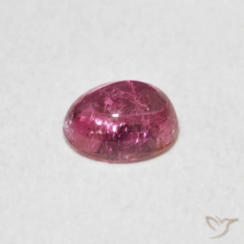 Tormalina Rosa arancio naturale da 0.78 ct, Ovale, Trasparente