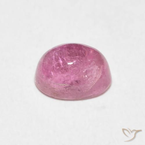 Tormalina Rosa hot naturale da 0.84 ct, Ovale, Trasparente