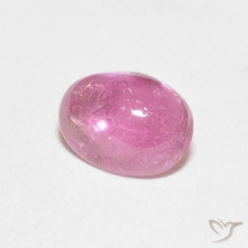 Tormalina Rosa hot naturale da 0.68 ct, Ovale, Trasparente