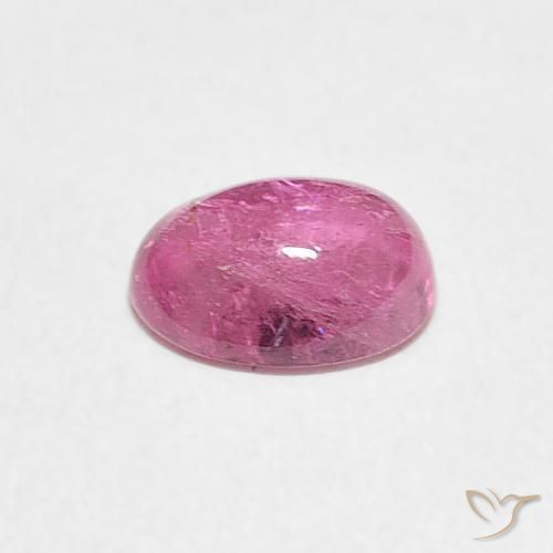 Tormalina Rosa hot naturale da 0.68 ct, Ovale, Trasparente