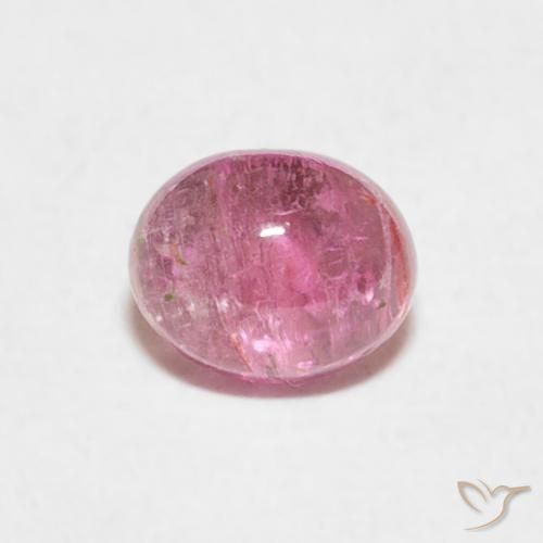 0.83ct Naturale Rosa gomma da masticare Tormalina, Ovale, Trasparente