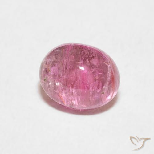 Tormalina Rosa gomma da masticare naturale da 0.83 ct, Ovale, Trasparente