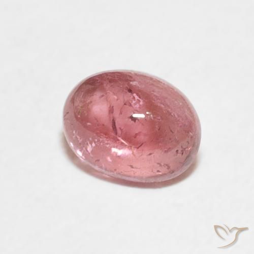 Tormalina Rosa gomma da masticare naturale da 0.80 ct, Ovale, Trasparente