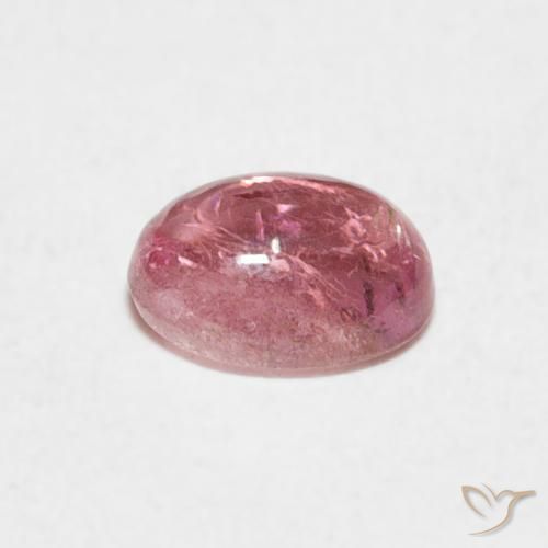 Tormalina Rosa gomma da masticare naturale da 0.80 ct, Ovale, Trasparente