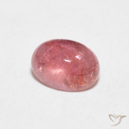 Tormalina Rosa hot naturale da 0.73 ct, Ovale, Trasparente