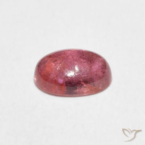Tormalina Rosa hot naturale da 0.73 ct, Ovale, Trasparente