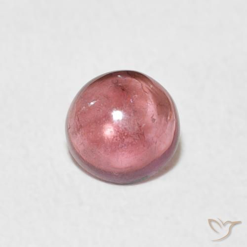 0.54ct Naturale Rosa arancio Tormalina, Rotondo, Trasparente
