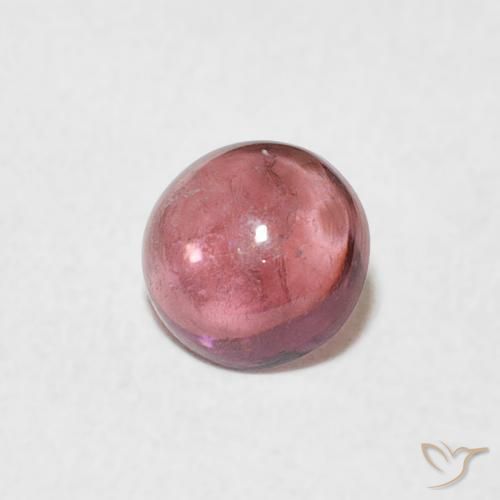 Tormalina Rosa arancio naturale da 0.54 ct, Rotondo, Trasparente