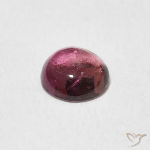 Tormalina Rosa arancio naturale da 0.54 ct, Rotondo, Trasparente