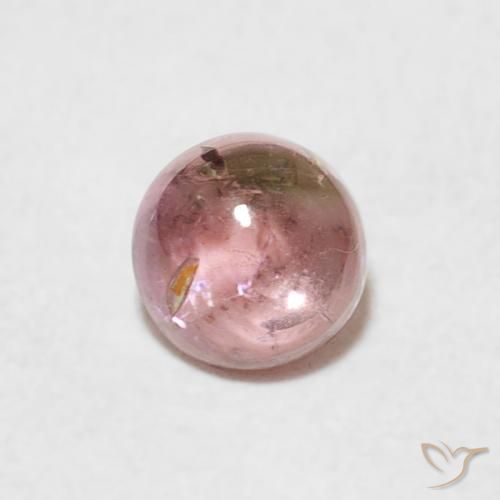 0.61ct Naturale Rosa shocking chiaro Tormalina, Rotondo, Trasparente