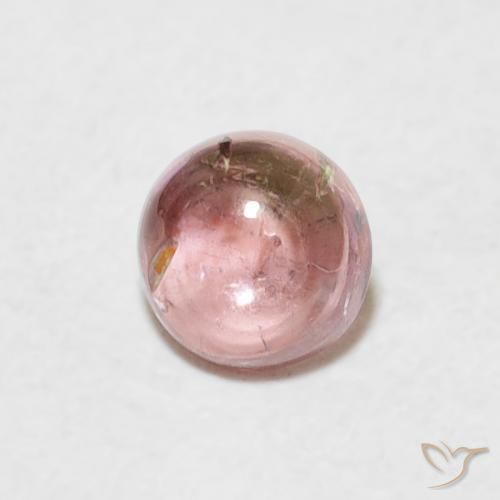 Tormalina Rosa shocking chiaro naturale da 0.61 ct, Rotondo, Trasparente
