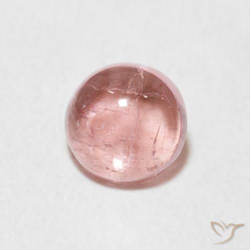 0.63ct Naturale Rosa chiaro Tormalina, Rotondo, Trasparente