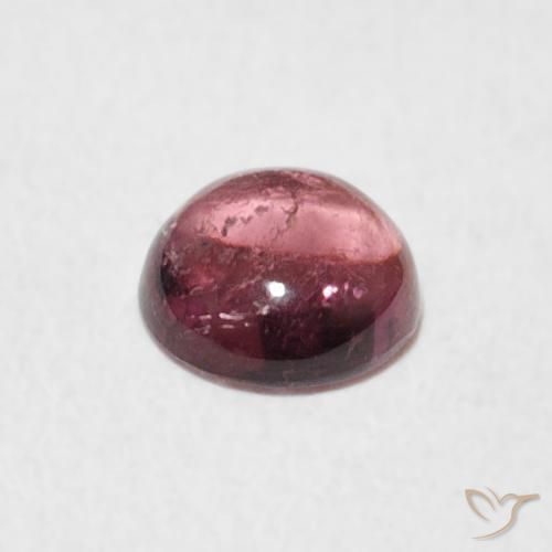 Tormalina Light Candy Apple Red naturale da 0.61 ct, Rotondo, Trasparente