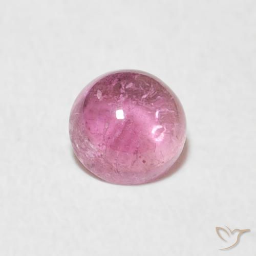 0.47ct Naturale Rosa medio Tormalina, Rotondo, Trasparente