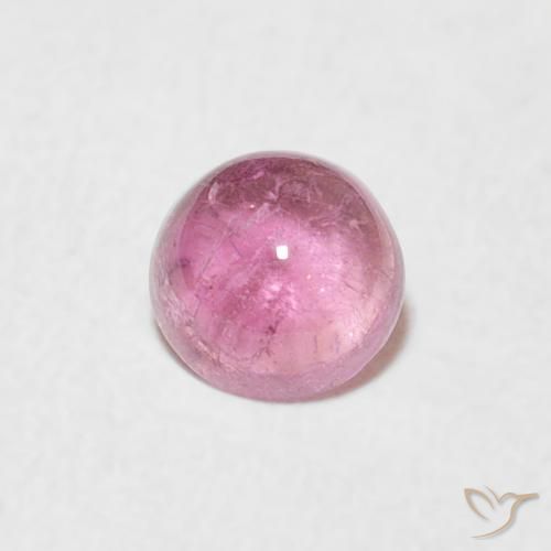 Tormalina Rosa medio naturale da 0.47 ct, Rotondo, Trasparente