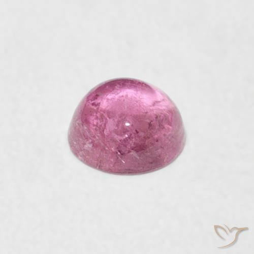 Tormalina Rosa medio naturale da 0.47 ct, Rotondo, Trasparente