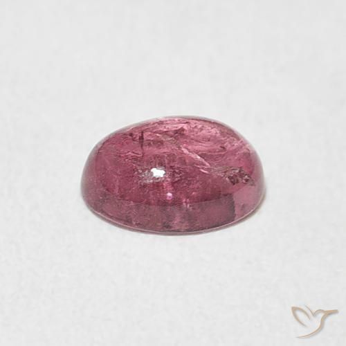 Tormalina Rosa medio naturale da 0.72 ct, Ovale, Trasparente
