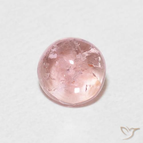 0.48ct Naturale Rosa medio Tormalina, Rotondo, Trasparente