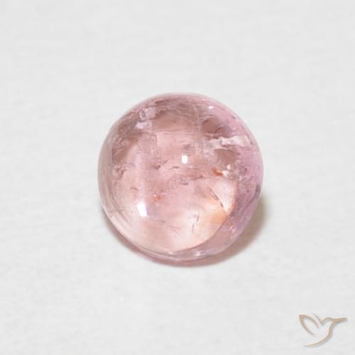 Tormalina Rosa medio naturale da 0.48 ct, Rotondo, Trasparente