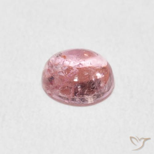 Tormalina Rosa medio naturale da 0.48 ct, Rotondo, Trasparente
