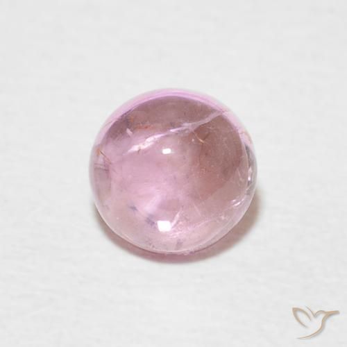 0.68ct Naturale Rosa Molto Chiaro Tormalina, Rotondo, Trasparente