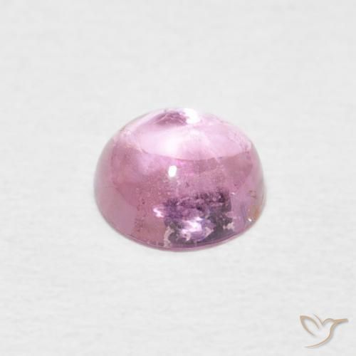 Tormalina Rosa Molto Chiaro naturale da 0.68 ct, Rotondo, Trasparente