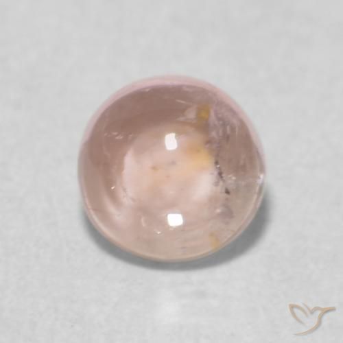 0.51ct Naturale Rosa Molto Chiaro Tormalina, Rotondo, Trasparente