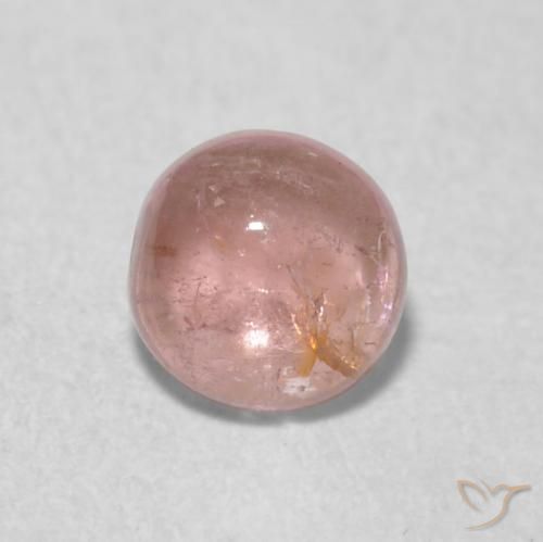 0.51ct Naturale Rosa medio Tormalina, Rotondo, Trasparente