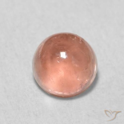 0.65ct Naturale Rosa medio Tormalina, Rotondo, Trasparente