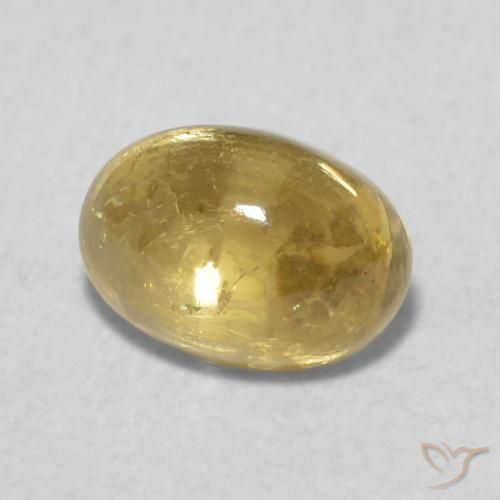 Tormalina Giallo Toscana naturale da 0.72 ct, Ovale, Trasparente