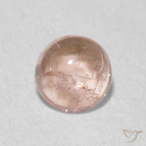 0.49ct Naturale Rosa Molto Chiaro Tormalina, Rotondo, Trasparente