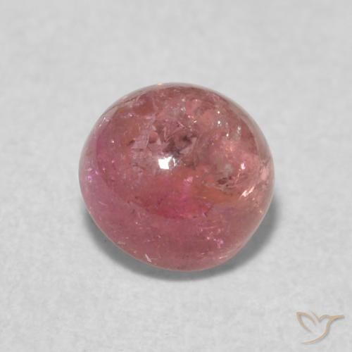 0.63ct Naturale Rosa intenso Tormalina, Rotondo, Trasparente