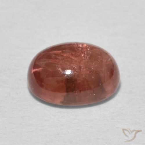 Tormalina Rosa arancio naturale da 1.39 ct, Ovale, Trasparente